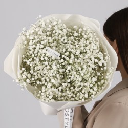 Букет из белой гипсофилы